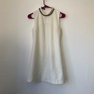 Zara Ladies White Dressy Dress